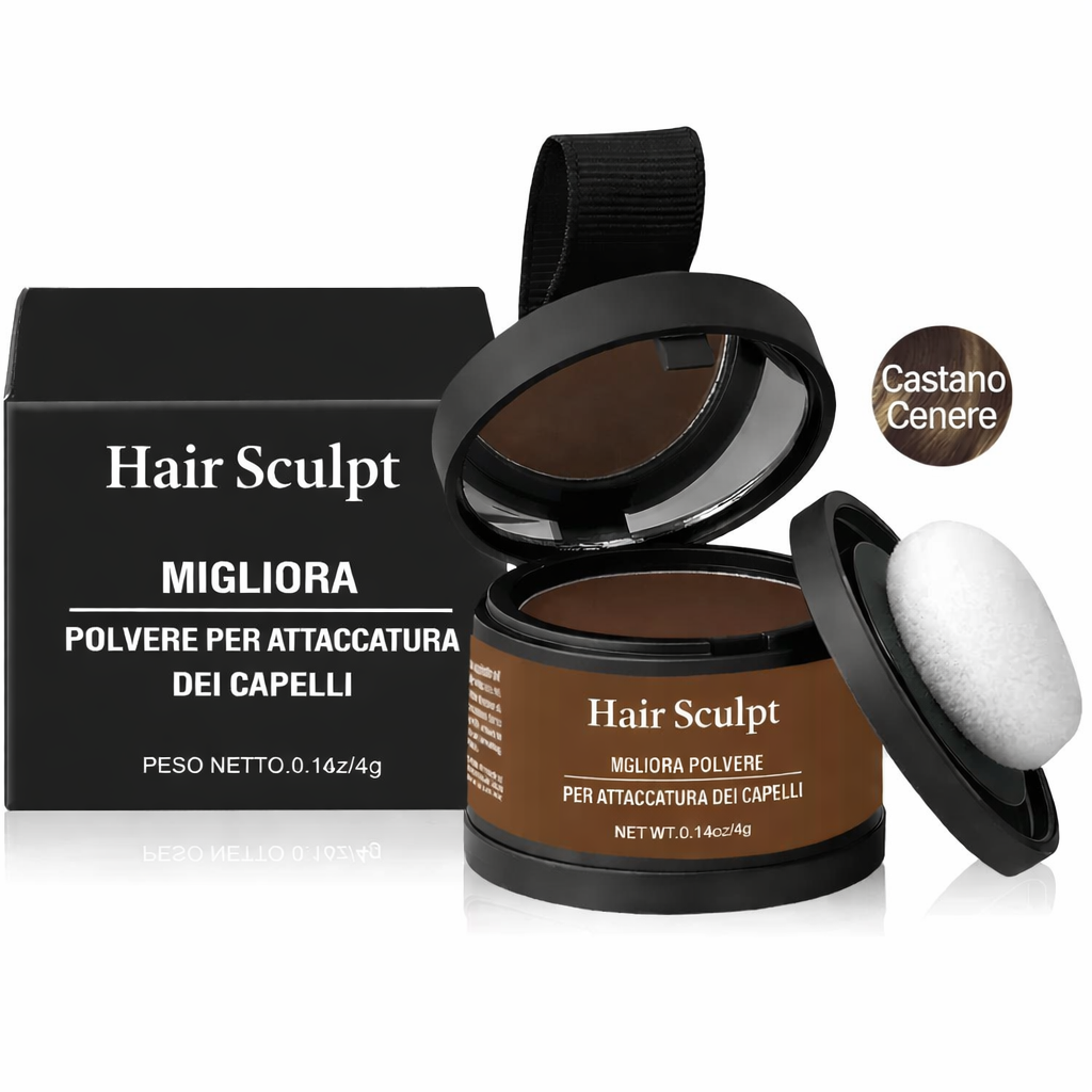 Hair Sculpt™ – Polvere Capelli 13 Colori, Copertura Istantanea Radici e Linea dei Capelli, Impermeabile Hair Sculpt care